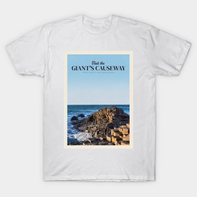 Visit Giant's Causeway T-Shirt by Mercury Club